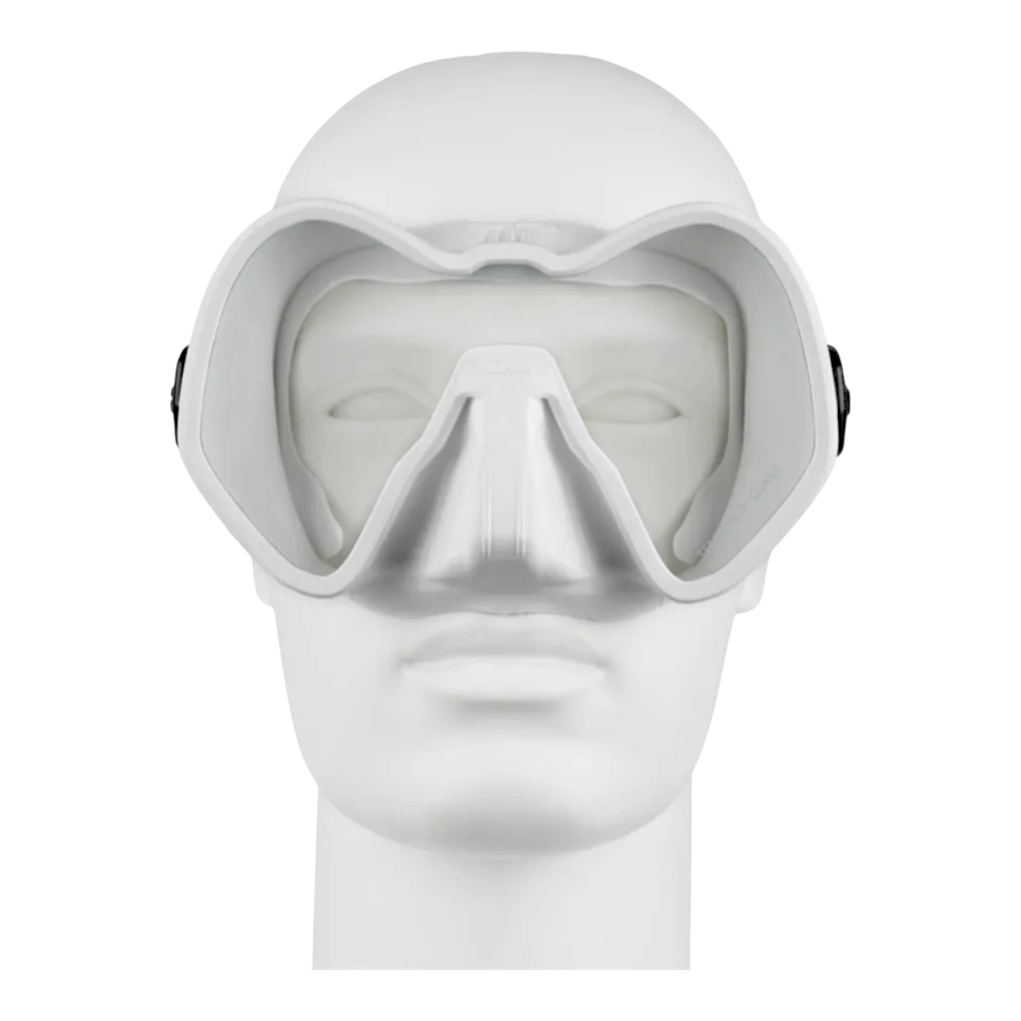 Maschera da sub C4 Skyline a vetro singolo con trattamento lenti anti-fog, mostrata in varie varianti di colore tra cui Bianco