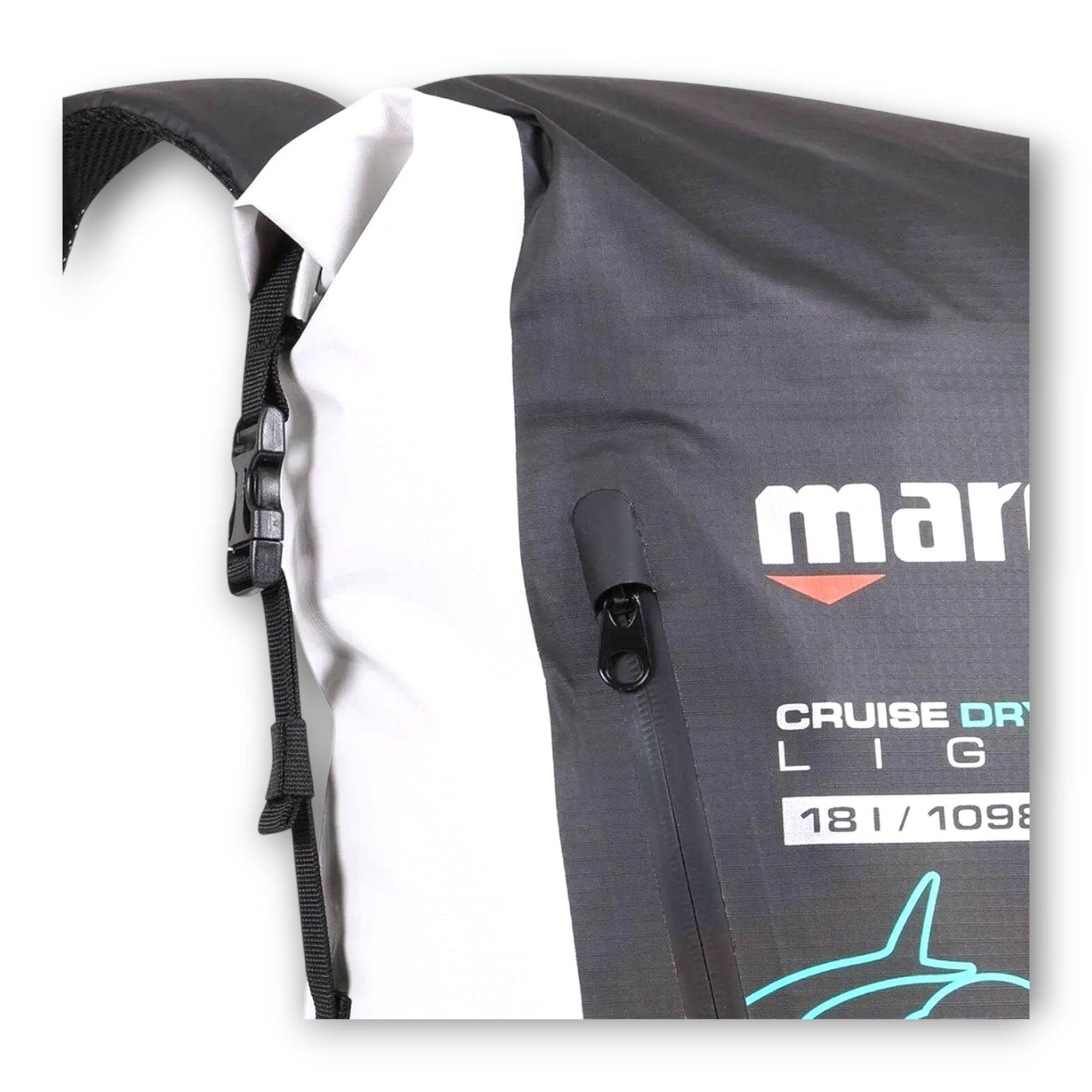 Mares CRUISE DRY BP-Light 18L Sacco zaino stagno Nero acquamarina | DivePop