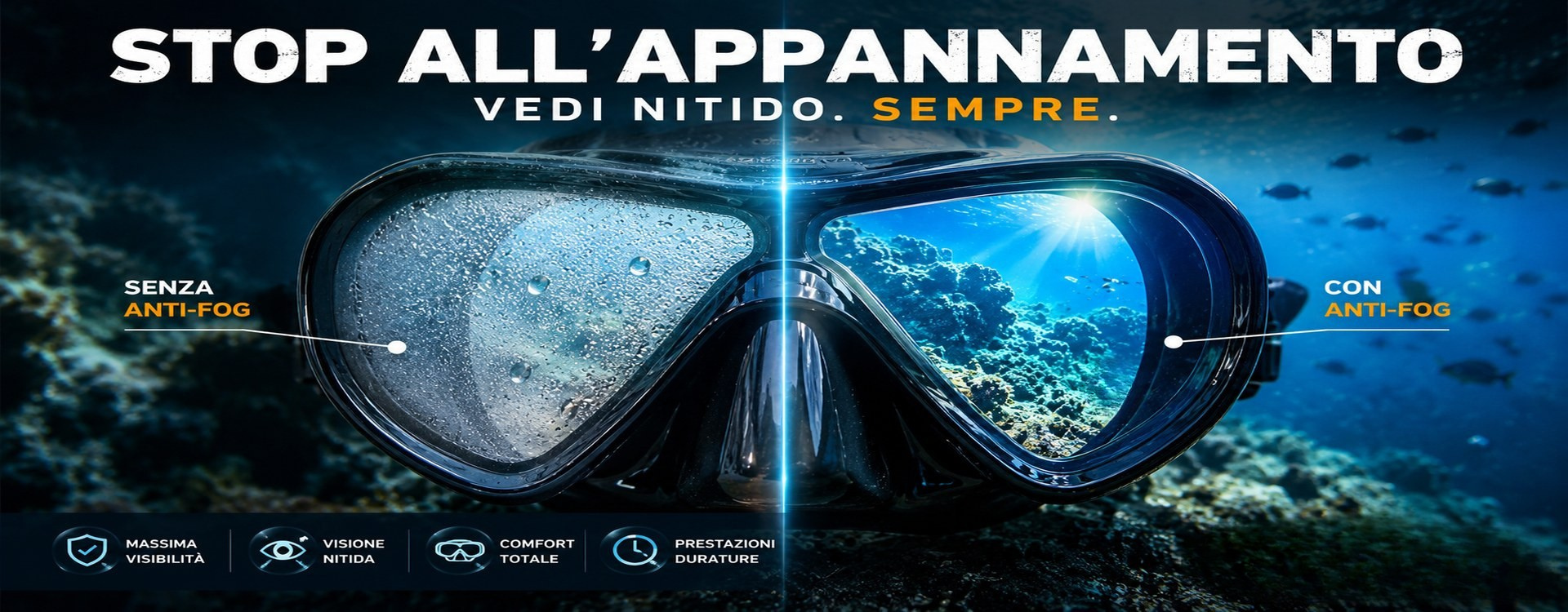 Perché la maschera sub si appanna davvero