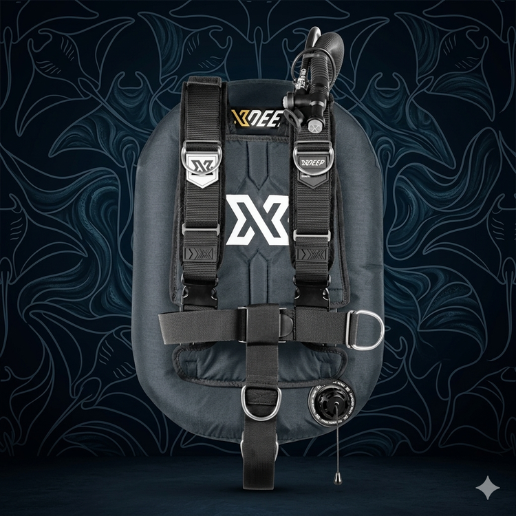 Gav a Spianta posteriore Xdeep, Agir. Assetto con strumenti di precisione. Bcd per scuba!