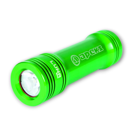 APEKS Luna Mini Torcia subacquea VERDE | DivePop