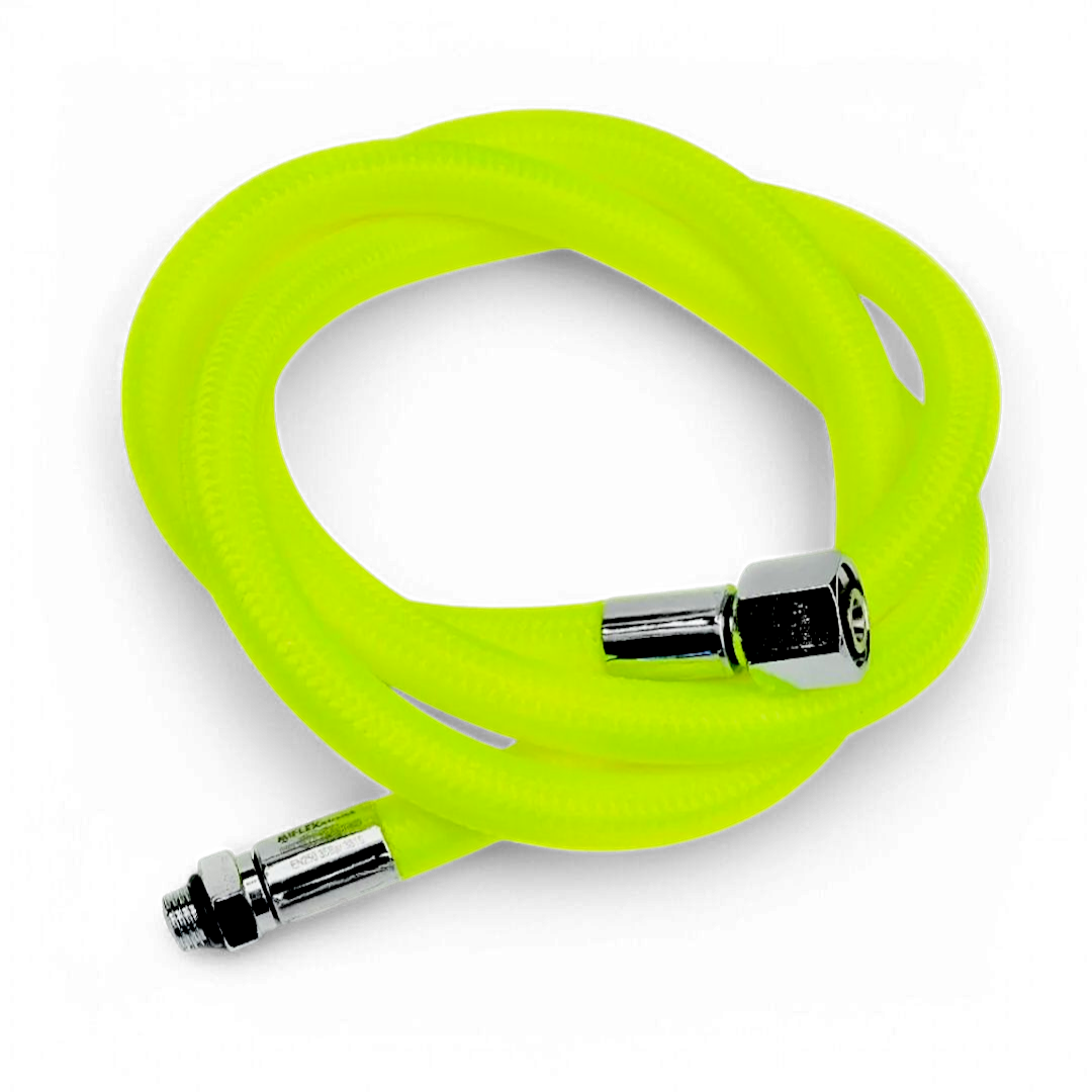 Miflex Xtreme Frusta 1000mm in trecciato giallo fluo LP per erogatore | DivePop