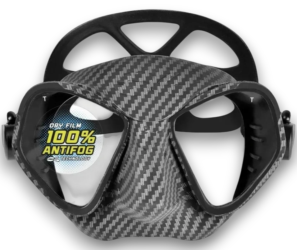 C4 Maschera Condor Carbon freediving apnea ANTI FOG | DivePop