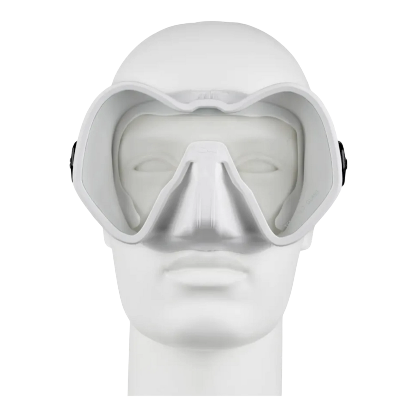 Maschera da sub C4 Skyline a vetro singolo con trattamento lenti anti-fog, mostrata in varie varianti di colore tra cui Bianco