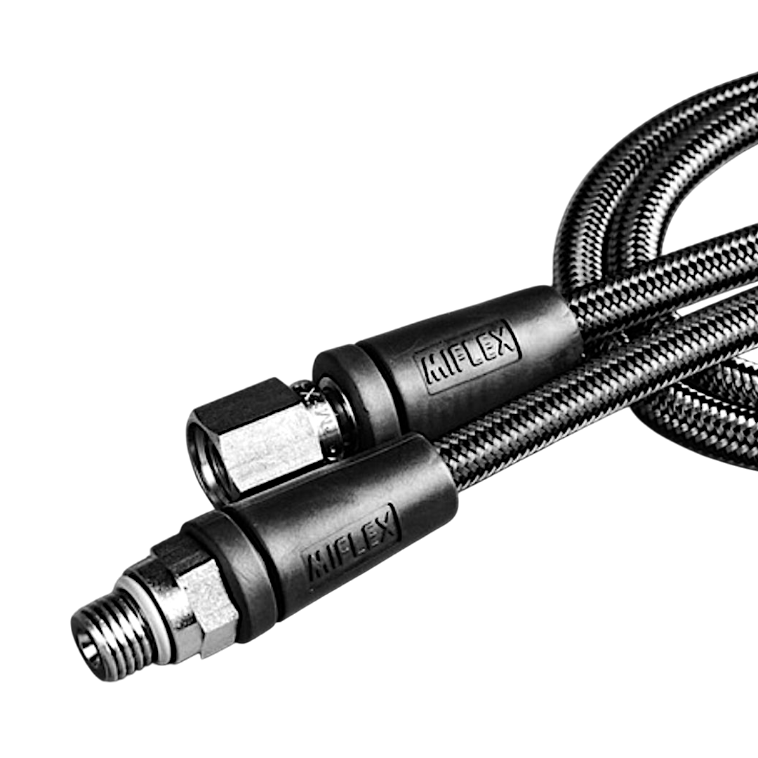 Miflex Frusta Carbo HD 800 mm in trecciato HP per Manometro | DivePop