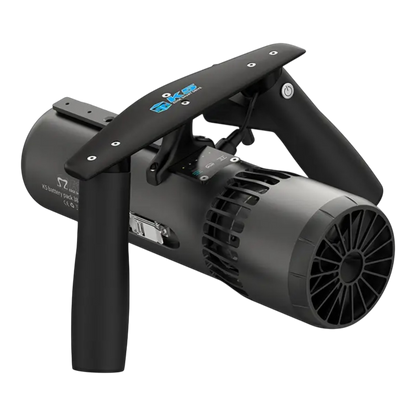 Scooter subacqueo Edge Smart Drive K5 nero con design modulare e supporto GoPro, ideale per diving e snorkeling fino a 50 metri di profondità.