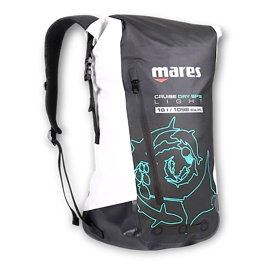 Mares CRUISE DRY BP-Light 18L Sacco zaino stagno Nero acquamarina | DivePop