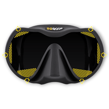 XDeep Frameless Mask Nera Black | DivePop