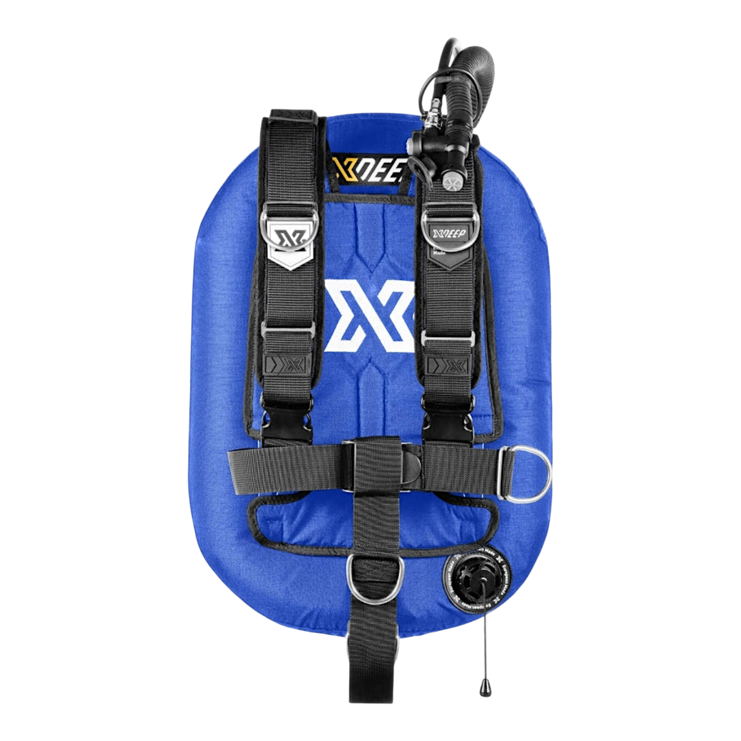 Sistema GAV Xdeep Zeos Deluxe con sacco posteriore e schienalino alluminio in quattro colori: blu 