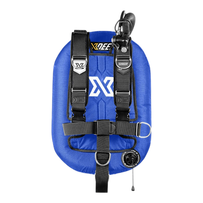 Sistema GAV Xdeep Zeos Deluxe con sacco posteriore e schienalino alluminio in quattro colori: blu 